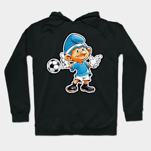 smurf playing football Hoodie